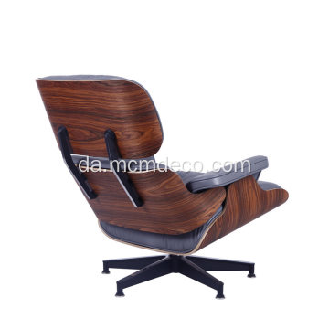 Stue tidløs Eames lounge stol i læder